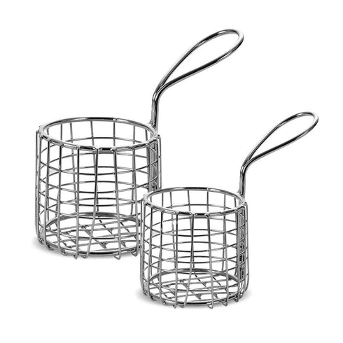 SS Fry Basket Round